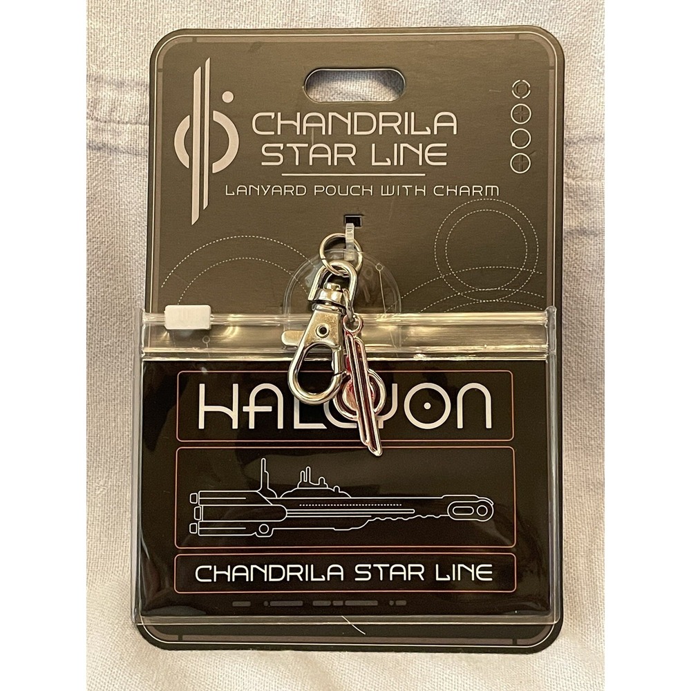 NEW Disney Galactic Starcruiser Chandrila Star‎ Line Halcyon Lanyard Pouch Charm